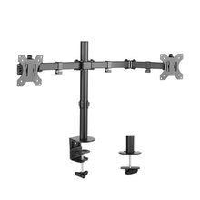 Load image into Gallery viewer, 17"-32" Brateck  Dual Monitor Premium Aluminum Articulating Monitor Arm