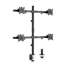 Load image into Gallery viewer, Brateck Pole Mount Quad-Screen Monitor Mount Fit Most 17"-32" Monitors, Up to 9kg per screen VESA 75x75/100x100