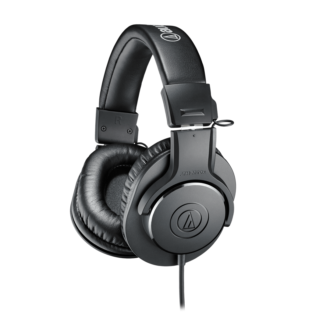 Audio-Technica ATH-M20X Professional Headphones - Black, 3M Cable
