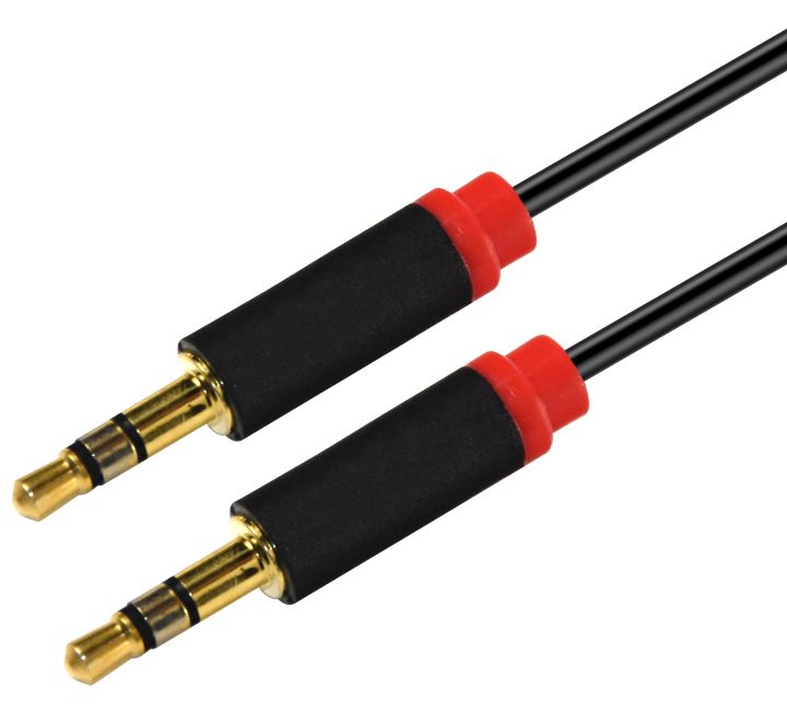 1m Stereo 3.5mm Flat Audio Speaker Cable Male to Male