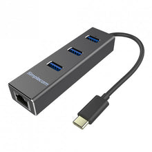 Load image into Gallery viewer, Simplecom USB-C adapter to Ethernet + 3 USB A ports
