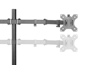 17"-32" Brateck  Dual Monitor Premium Aluminum Articulating Monitor Arm