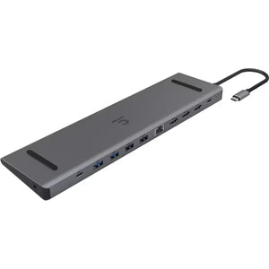 Comsol USB-C to Triple 4K HDMI/USB/RJ45/Audio/USB-C Dock
